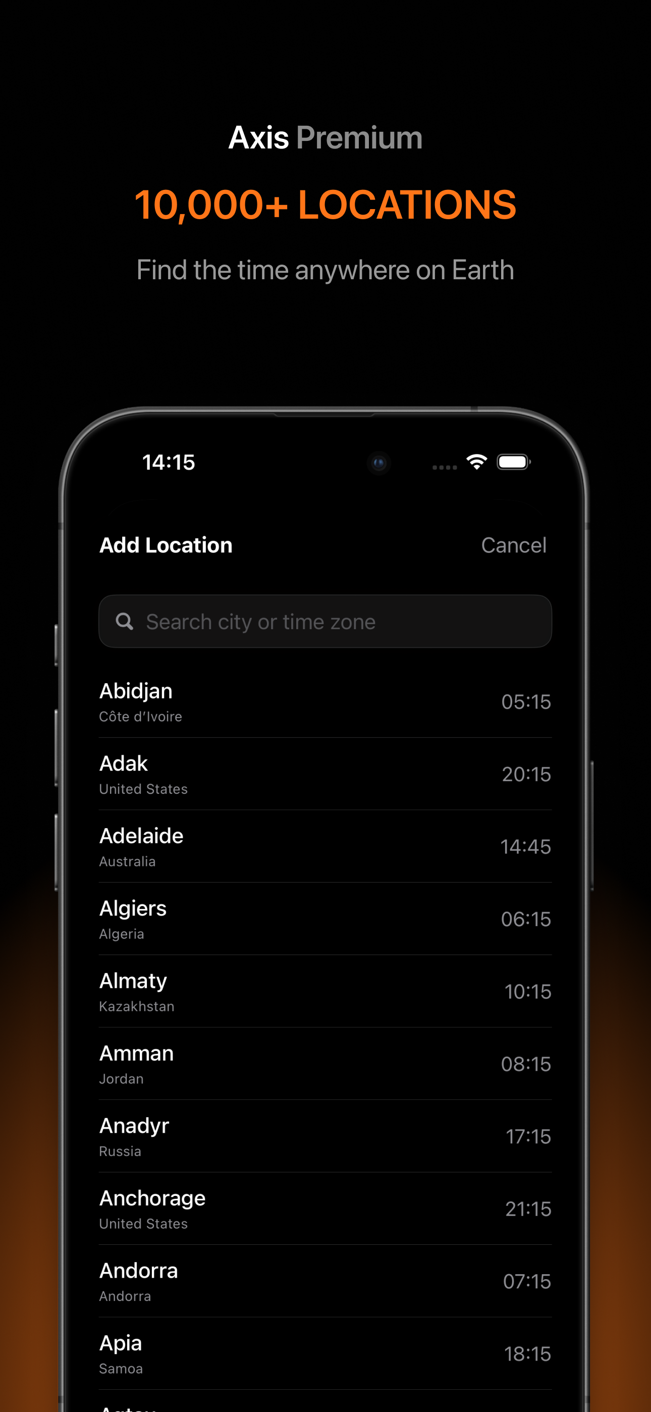 Axis - World Clock screenshot 4