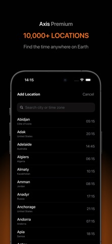 Axis - World Clock Screenshot 4 of 4