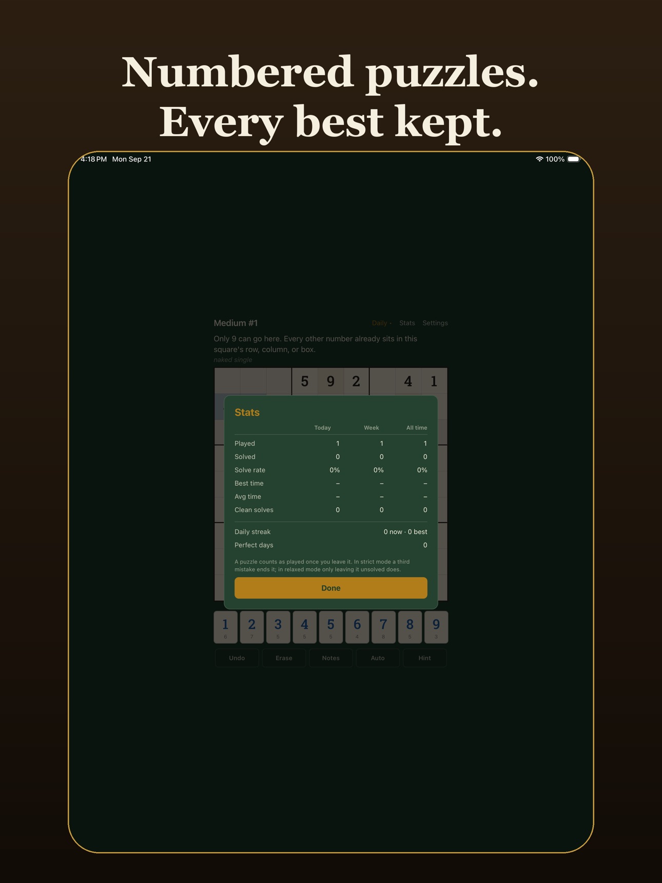 Screenshot 10 of Amber Sudoku
