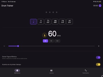 Drum Trainer iPad screenshot