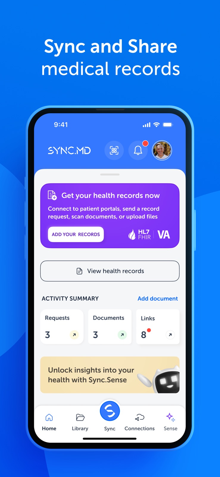 Sync.MD Personal Health Record iphone screenshot 3