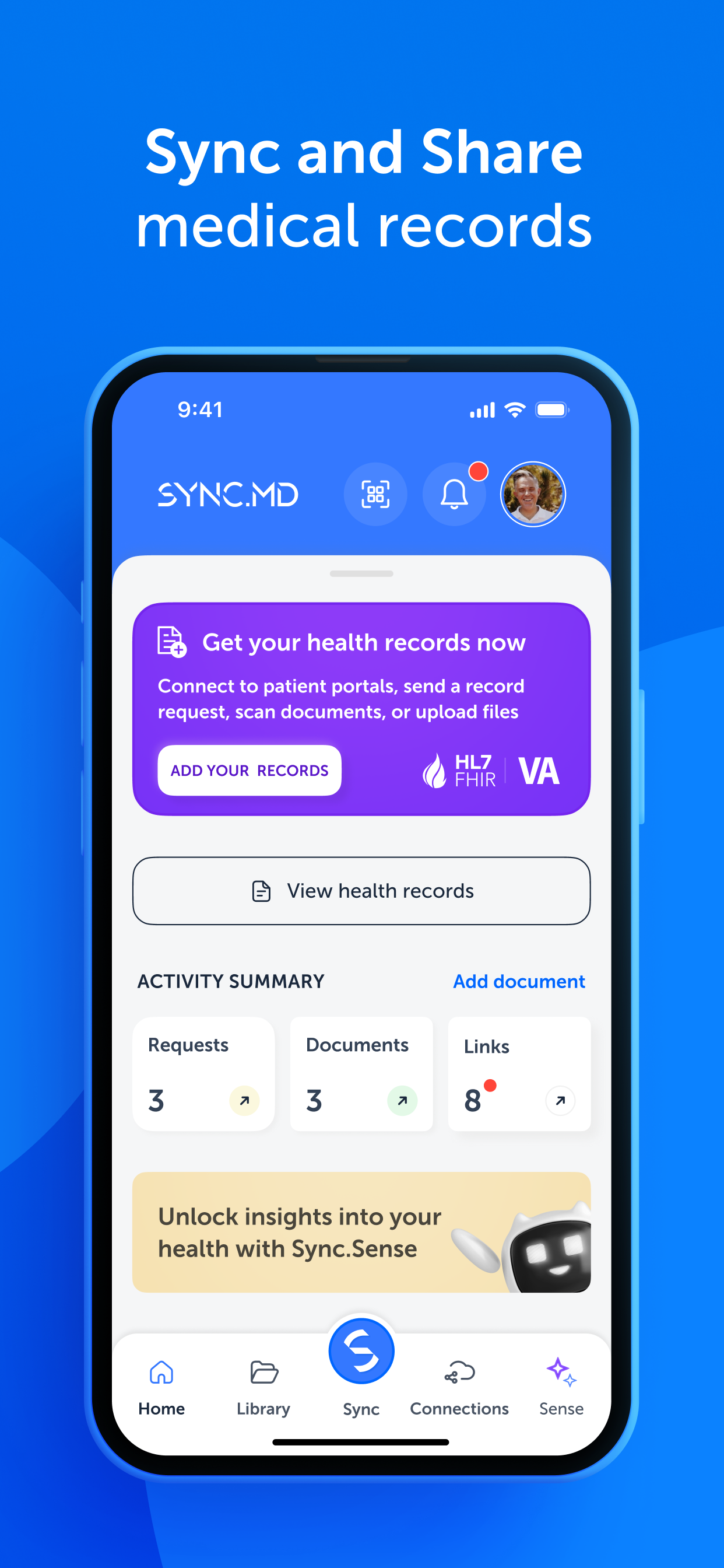 Sync.MD Personal Health Record