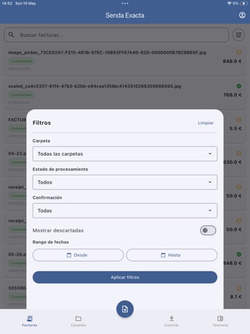 Senda Exacta iPad screenshot