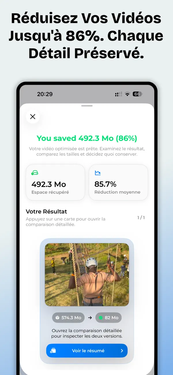 Screenshot #2 pour Compresseur Vidéo: VideoShrink
