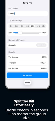 EZTip Pro | Tip Calculator screenshot