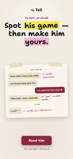 Tell: Decode His Texts screenshot 3