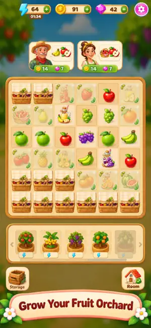Fruit Merge: Story Quest screenshot 2