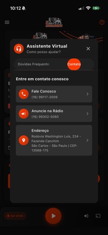 Rádio Encorajamento iPhone screenshot