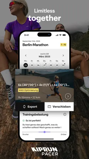 Screenshot von Kiprun Pacer Laufpläne auf dem iPhone 2