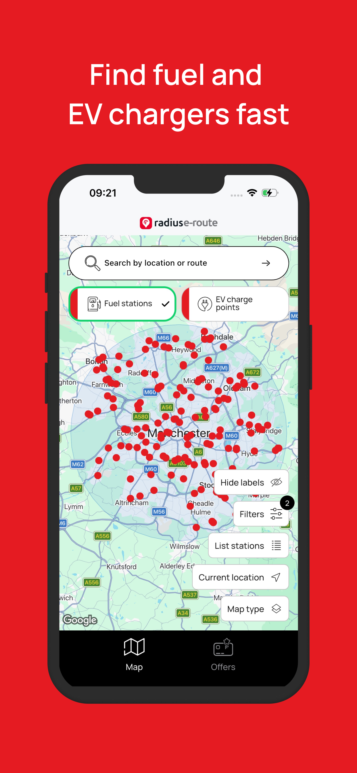 Radius e-route screenshot 3