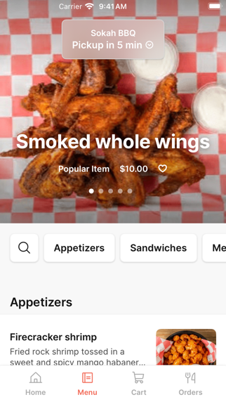 Sokah: Caribbean BBQ iPhone screenshot 2 - Food & Drink app