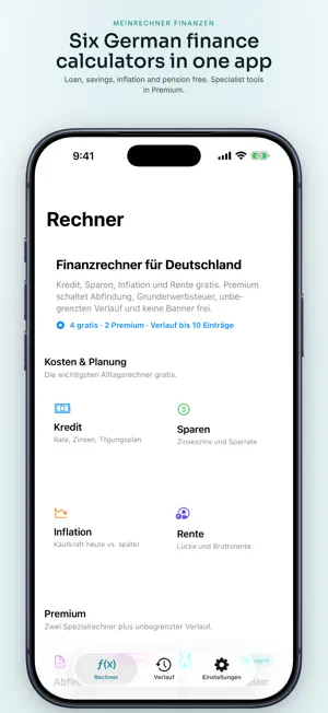 MeinRechner Finanzen screenshot 1