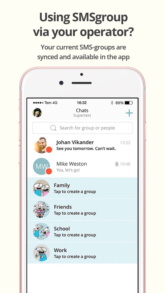 #4. Supertext Messenger (iOS) 由: SMSgrupp AB