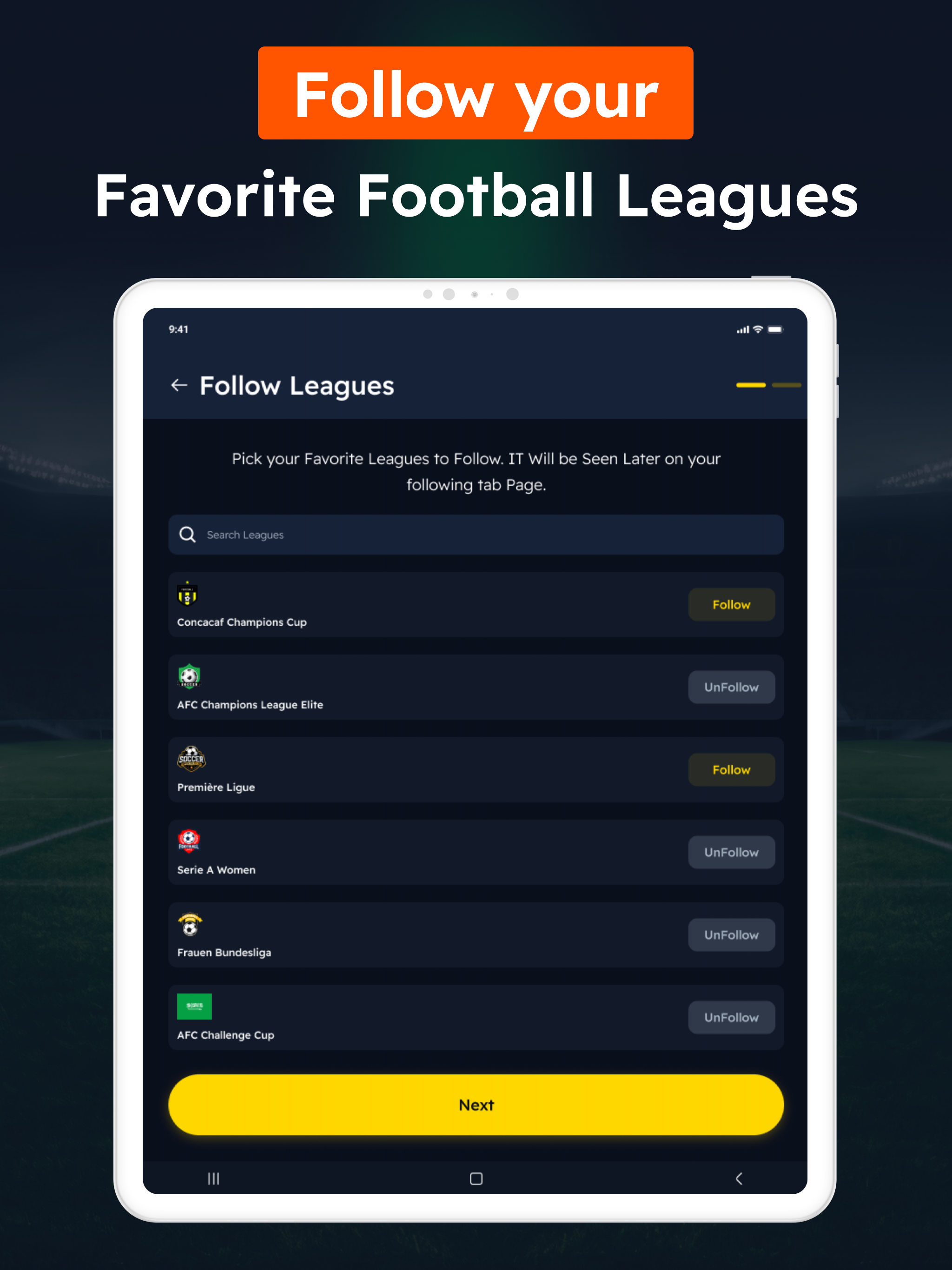 Live Football Score App