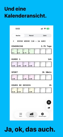 TTT: Arbeitszeiterfassung — Screenshot 7