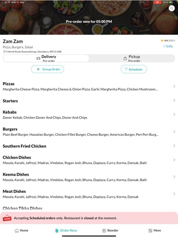 Zam Zam. iPad screenshot