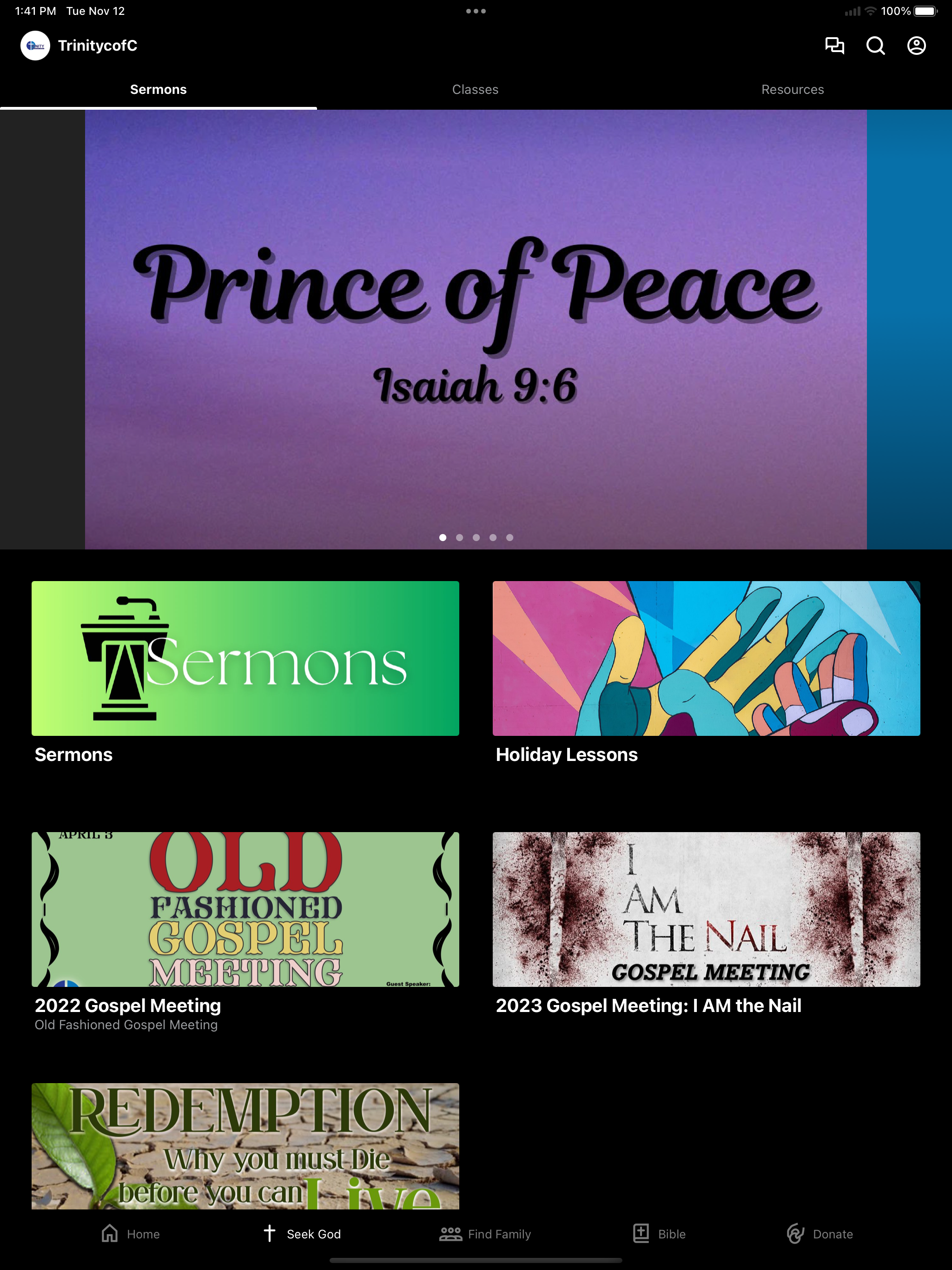 Trinity Church of Christ NPR screenshot 3