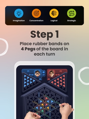 TrianGo Triangle Board Puzzle iPad screenshot