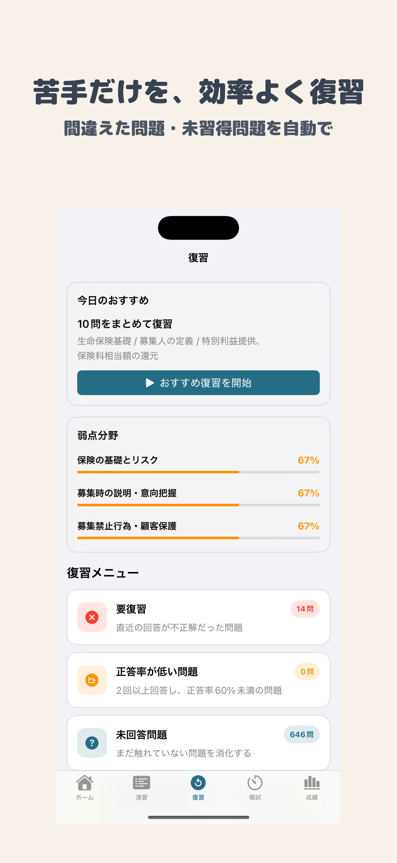 少額短期保険募集人試験 | 2026年対策問題