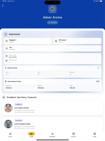 Lions 318B iPad screenshot