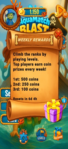 Aqua Match Blast : Hero League iPhone screenshot
