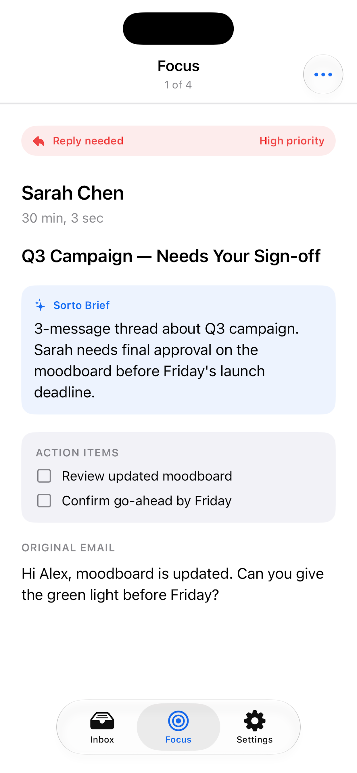 Sorto: Smart Email Assistant screenshot 2