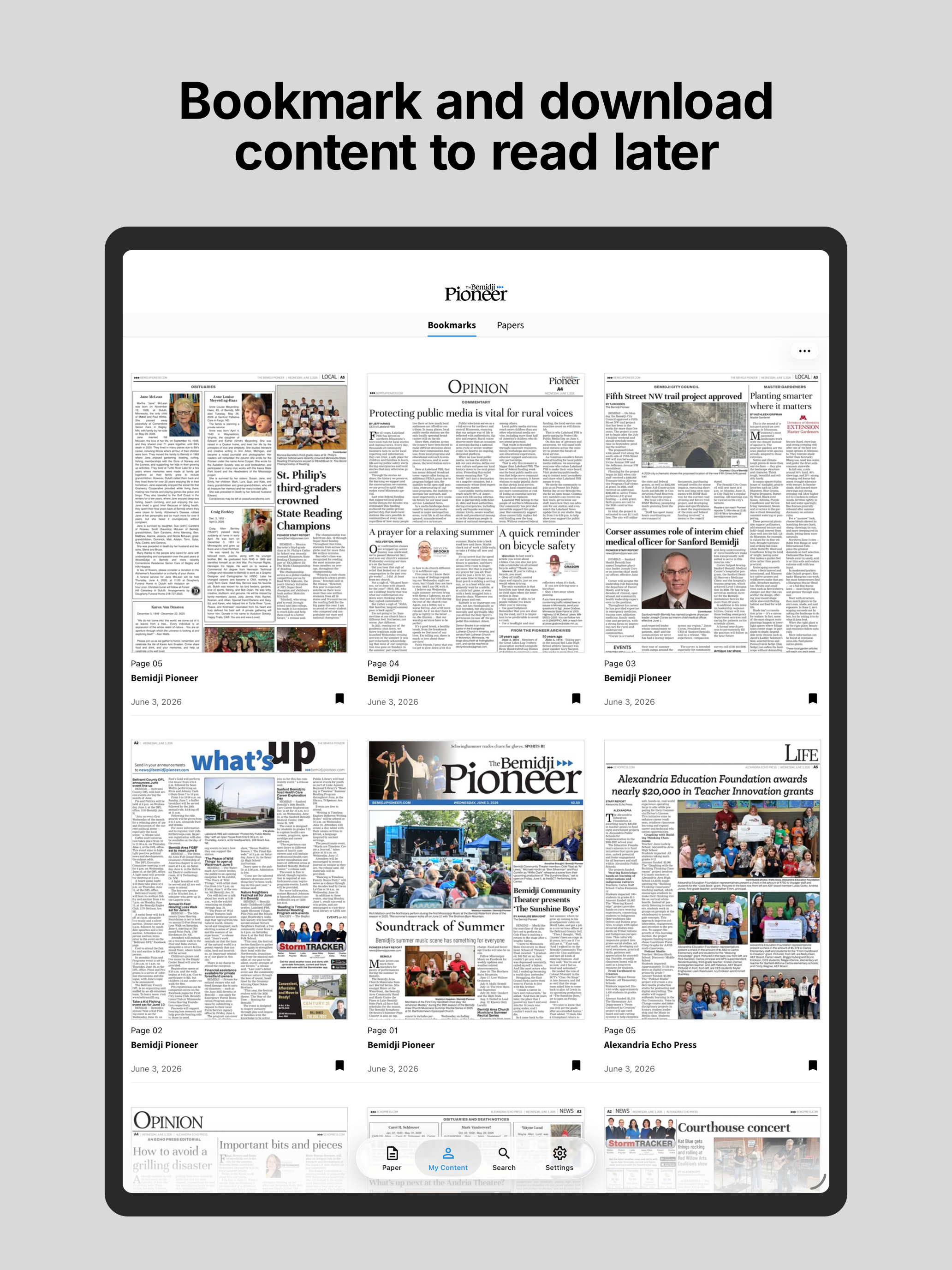 Bemidji Pioneer E-paper screenshot 10