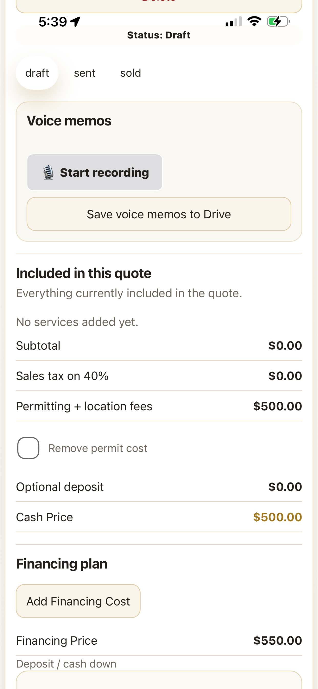 S&S Estimator screenshot 4