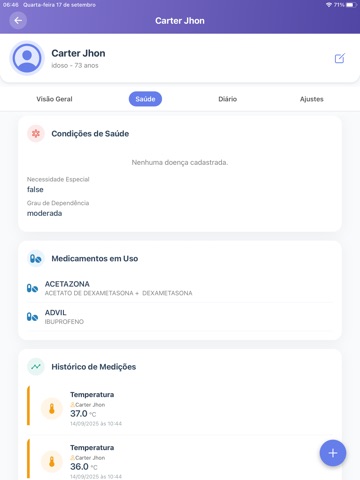 Zelumi - Cuidador iPad screenshot