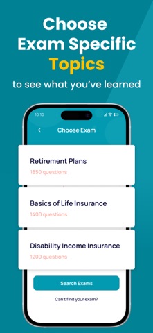Life & Health Insurance Exam iPhone screenshot
