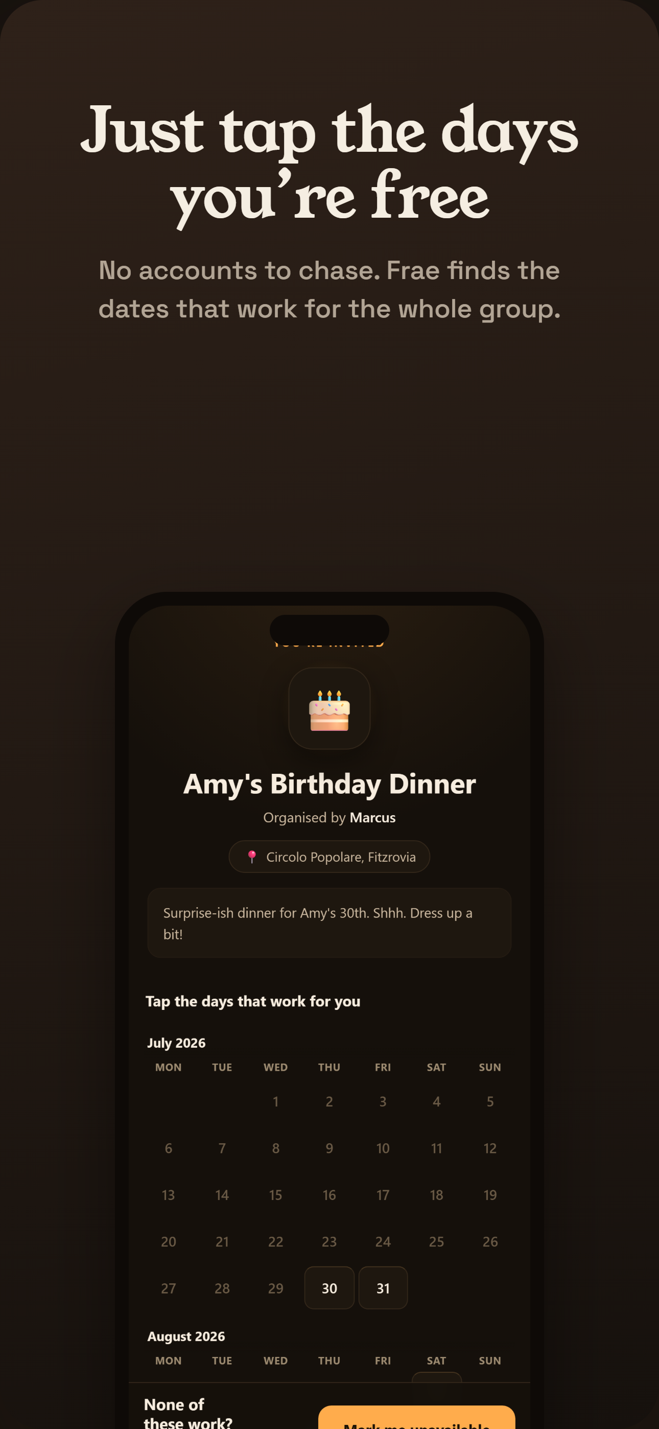 Frae - Plan Together screenshot 4