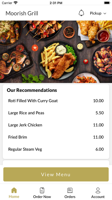 Moorish Grill Screenshot