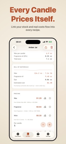 Meltpool: Candle Calculator Screenshot 4 of 7