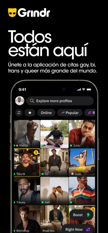 Grindr citas y chats para gays screenshot 1 of 8
