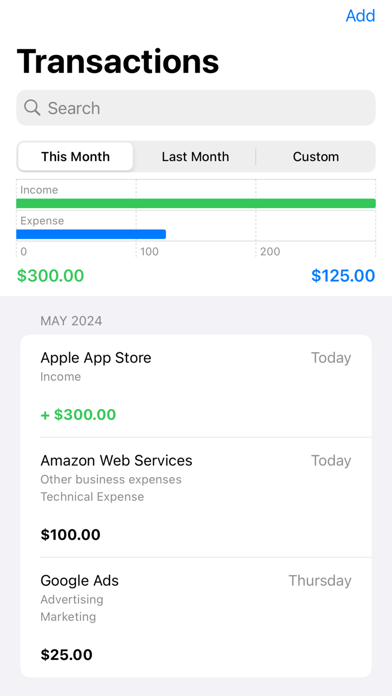 SoloBooks: Self-Employed Screenshot