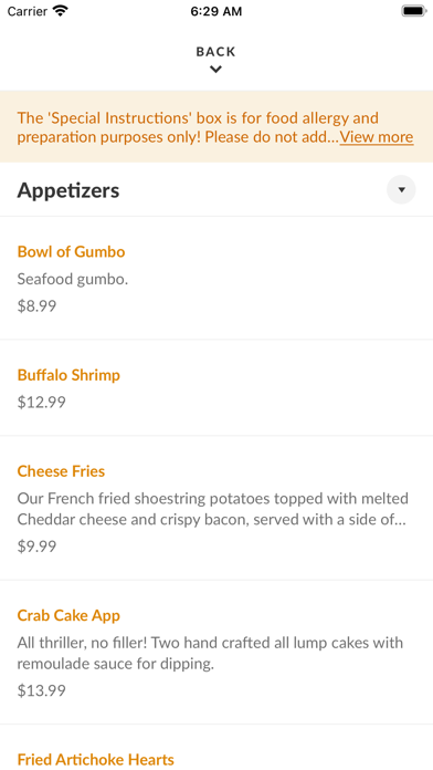 Rusty Pelican iPhone screenshot 3 - Food & Drink app