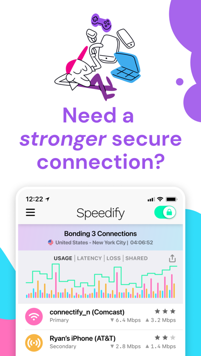 Screenshot 4 of Speedify: Unbreakable VPN App