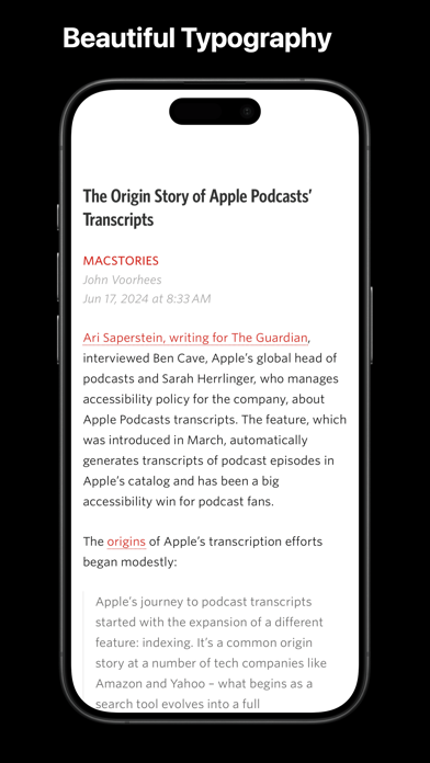 Screenshot #1 pour Unread: An RSS Reader