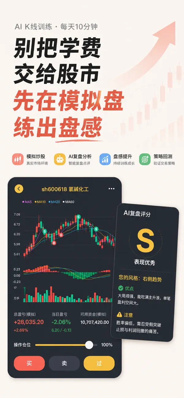 Screenshot #1 pour 轻舟 - K线训练,炒股大师之路