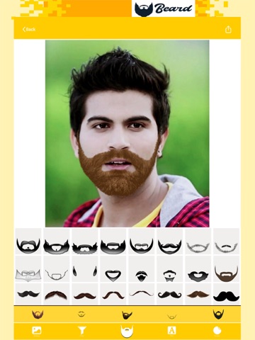 Beard Salon : Mustache Camera iPad screenshot