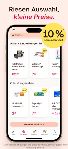 Shop Apotheke: E-Rezept & mehr screenshot 3