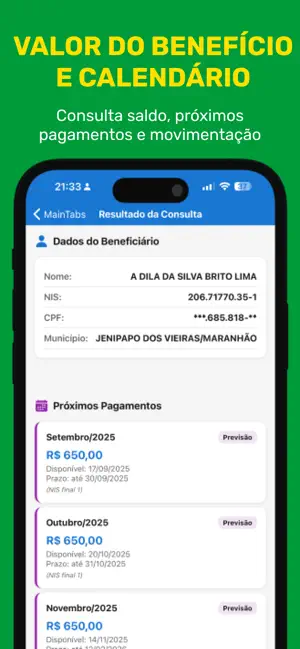 Consulta Bolsa Família 2026 iPhone screenshot 2