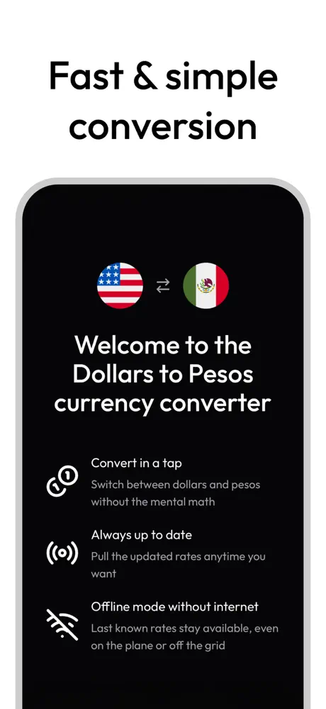 Dollars to Pesos screenshot 2