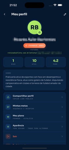 Rotina de Atleta screenshot