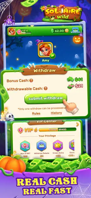 Solitaire Wild:Win Real Cash screenshot 6