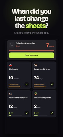 Sincely: Last-Time Tracker Screenshot 1 of 5