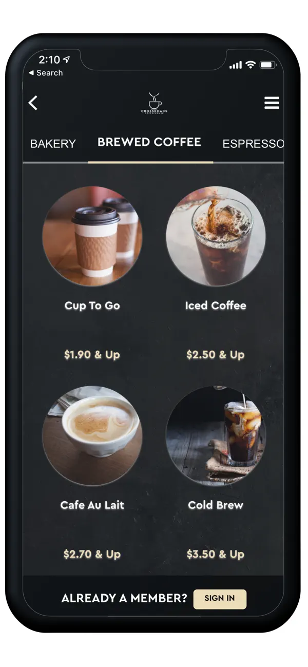 Screenshot #3 pour Crossroads Coffeehouse