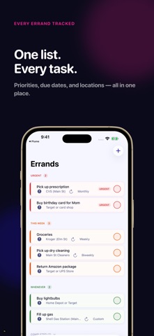 Errands Route Planner - Errand iPhone screenshot