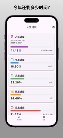 Lifebar - 生命时钟 screenshot
