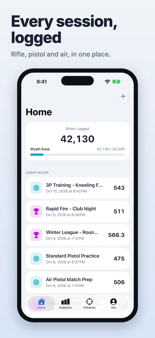 Shotlog: Shooting Logbook screenshot 1